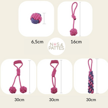 Charger l'image dans la galerie, jouet en corde noeud à mâcher pour chien nos 4 pattes