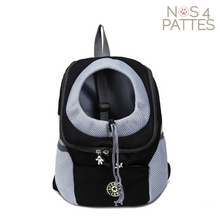 Charger l'image dans la galerie, sac à dos de transport chat chien Nos 4 pattes couleur noire