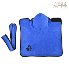 Charger l'image dans la galerie, Serviette peignoir microfibre chien chat