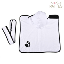 Charger l'image dans la galerie, Serviette peignoir microfibre chien chat