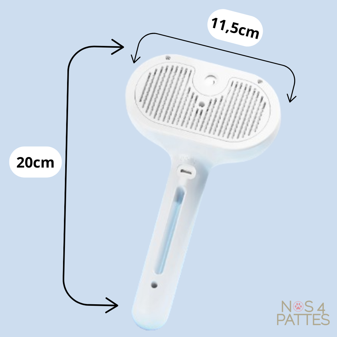 brosse chat chien à vapeur 