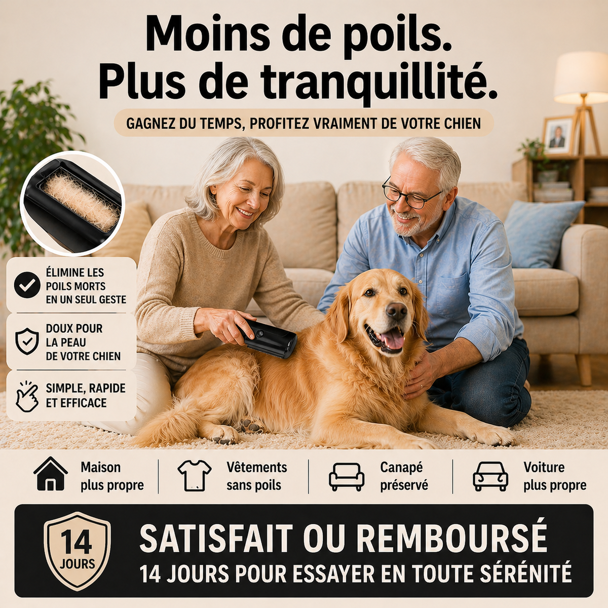 couple avec la brosse