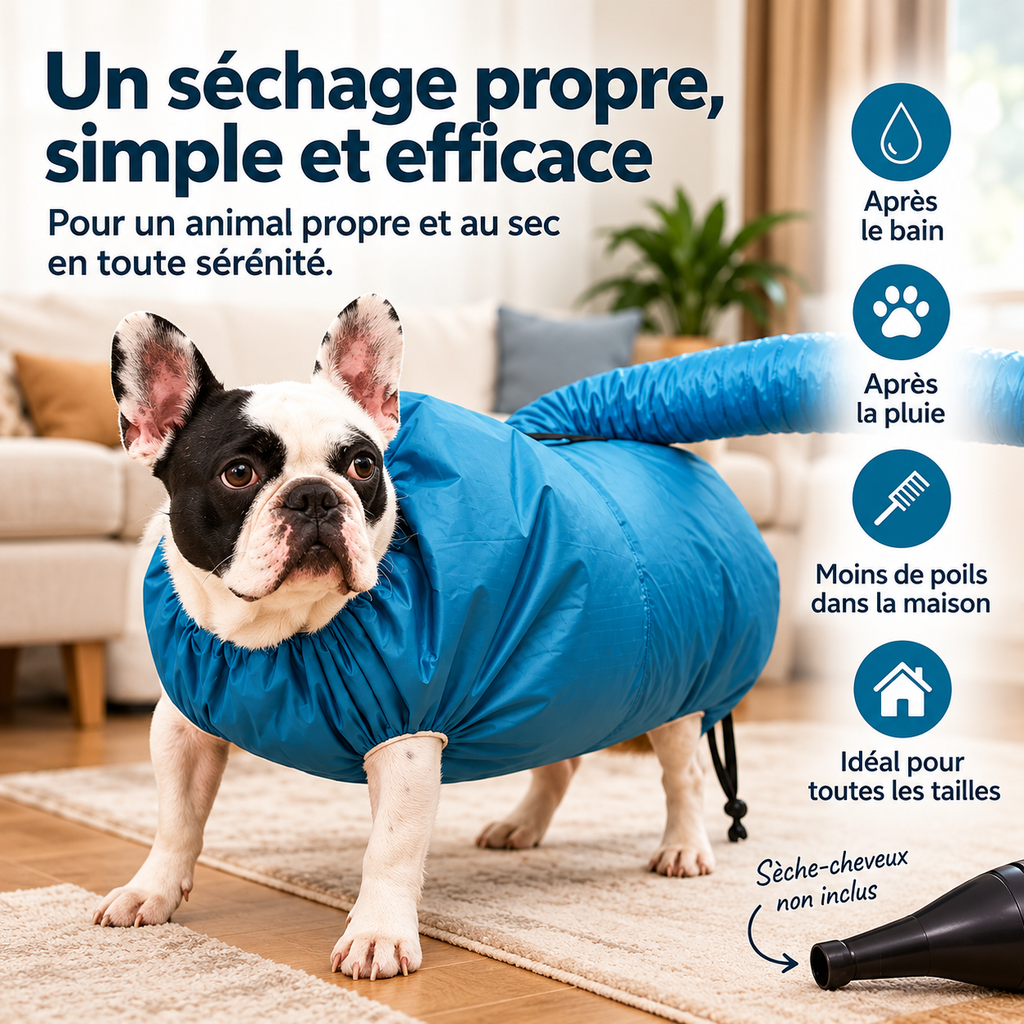 sac de sechage nos 4 pattes