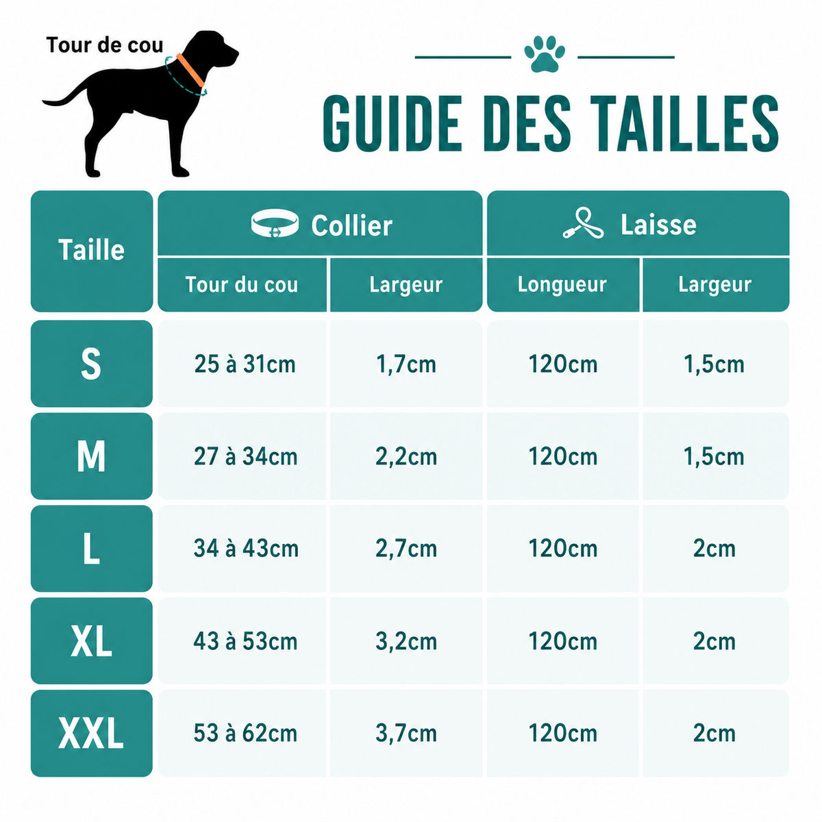guide des tailles