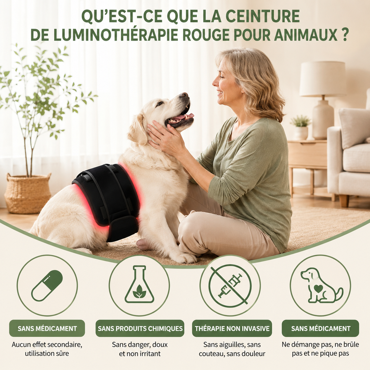 luminotherapie chien nos 4 pattes