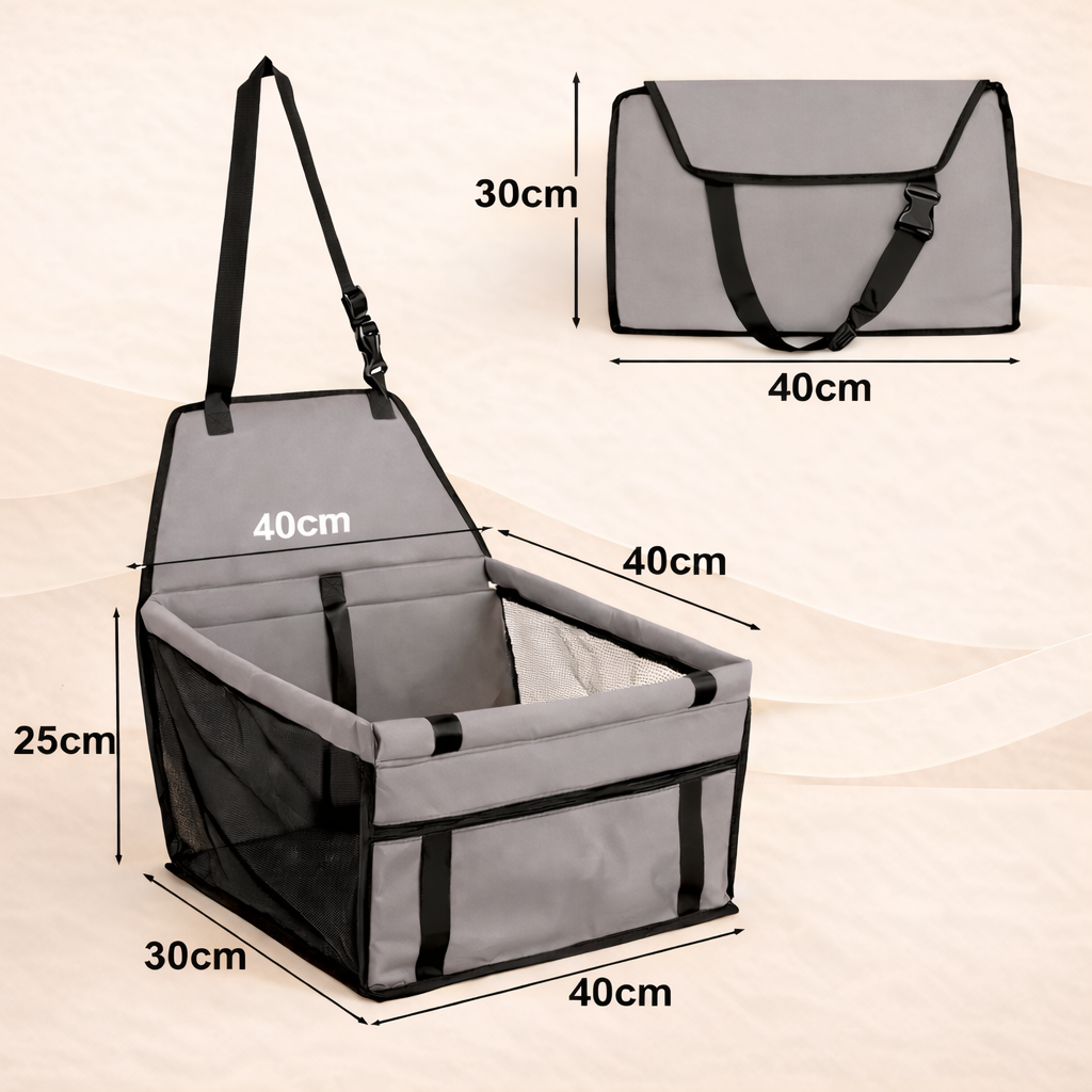 Siège auto pour chien et chat sécurisé – Protection, confort et sécurité en voiture