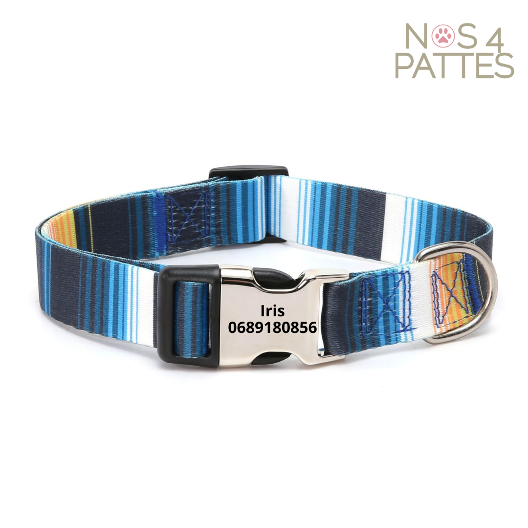 Collier personnalisé pour chien & chat – Gravure offerte & confort premium