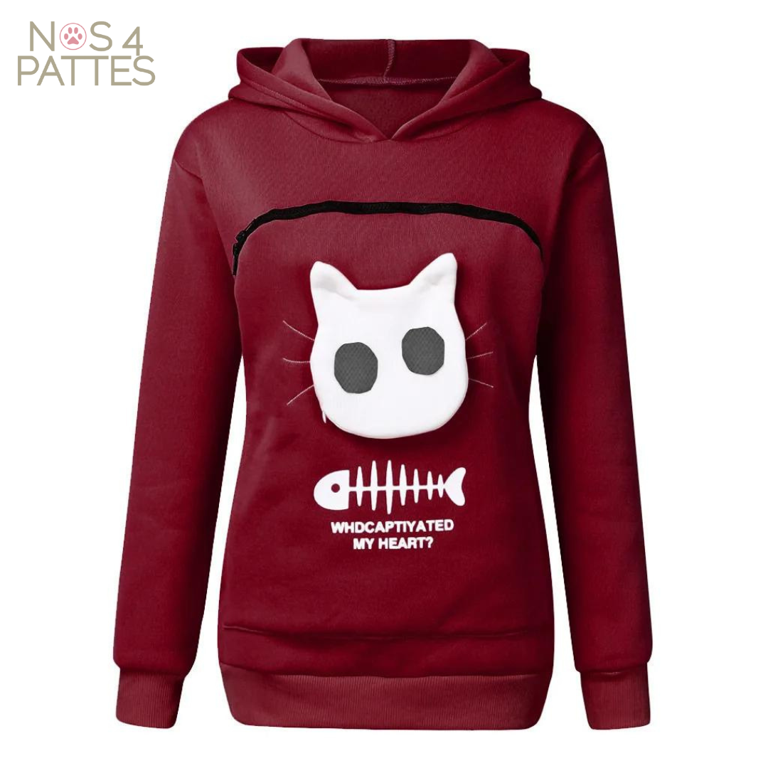 Pull poche pour chat sale