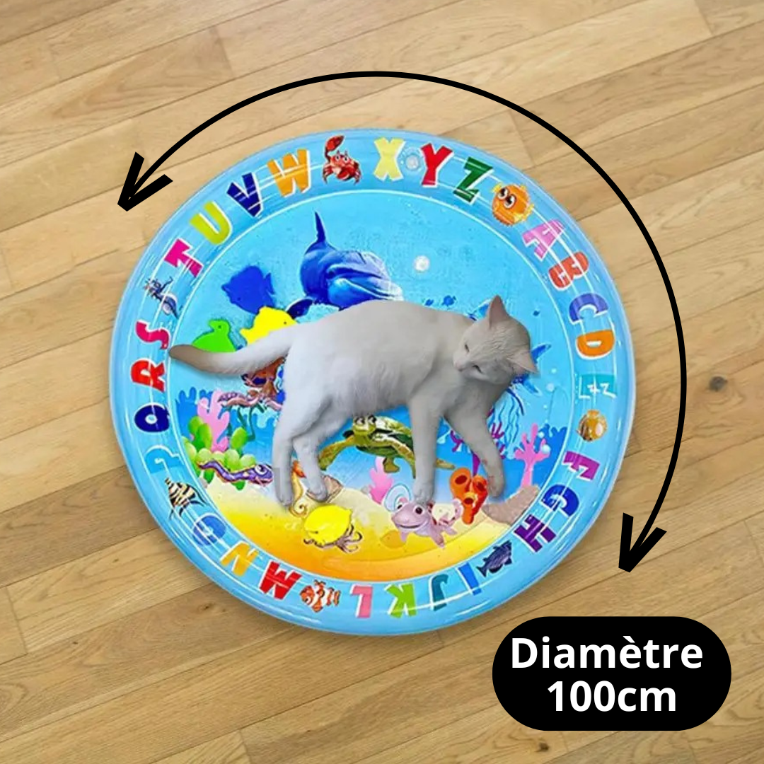 Tapis de jeu aquatique pour chien & chat – Anti-ennui interactif