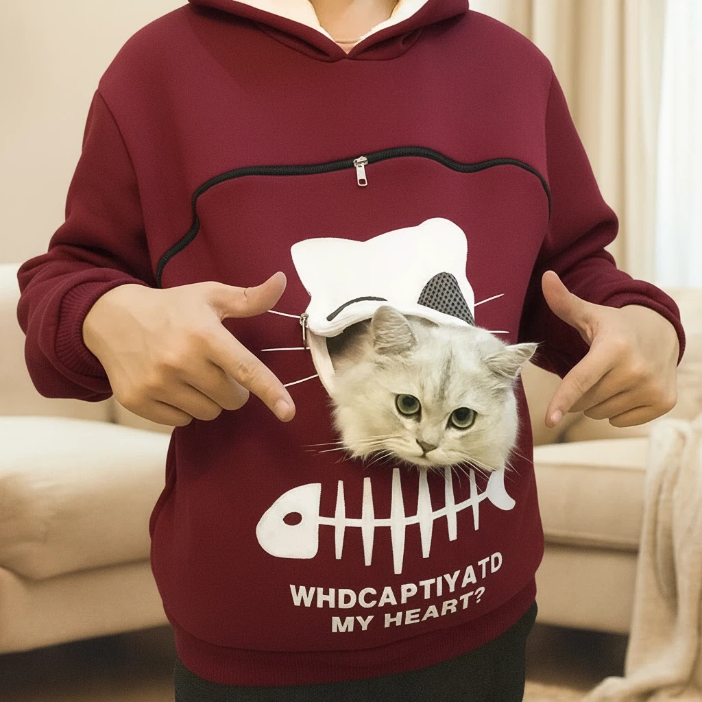 Sweat kangourou pour chien & chat – Porte-animal confortable et mains libres