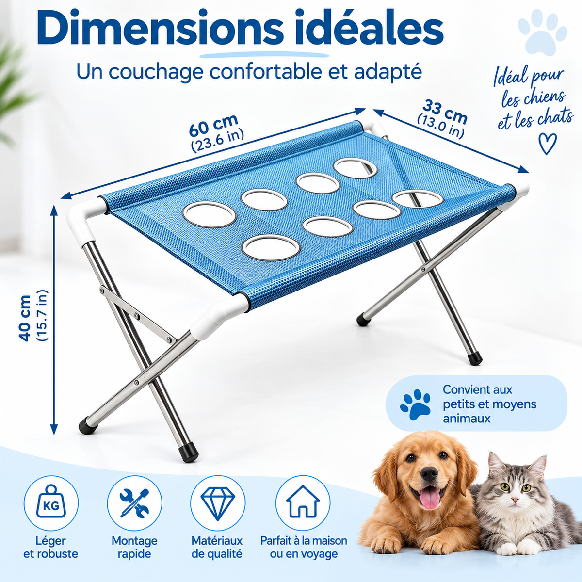 dimensions de la table