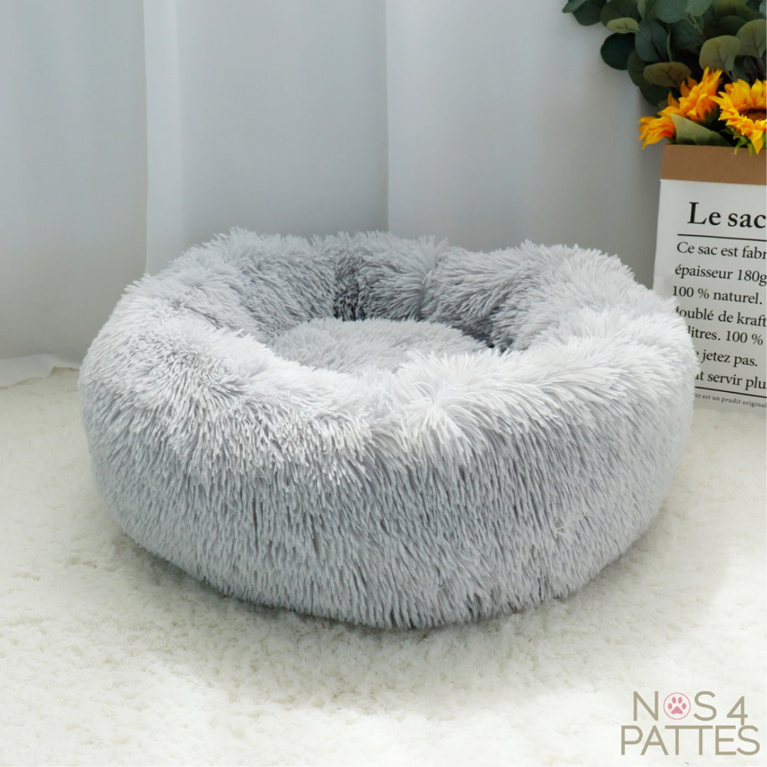 coussin calmant anti stress chat chien couleur gris souris nos 4 pattes