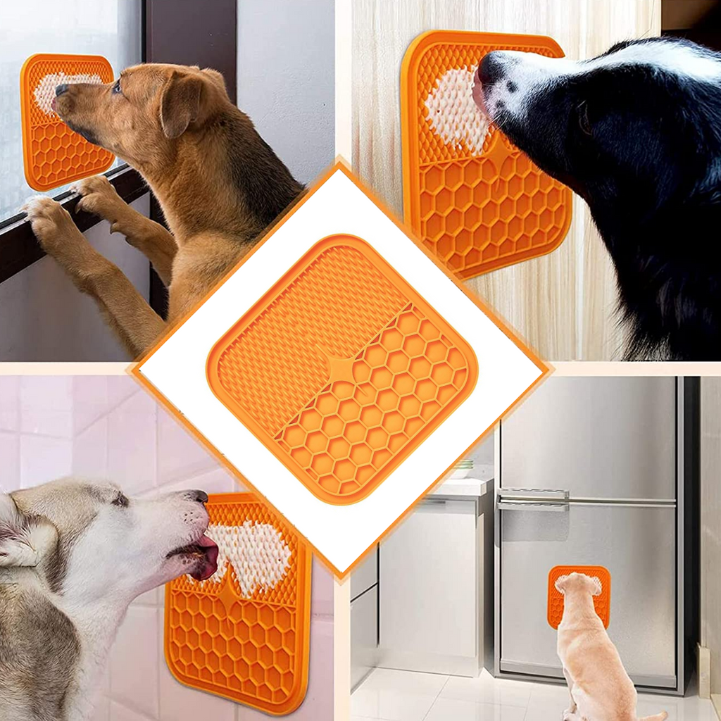 Tapis de léchage pour chien & chat à ventouses