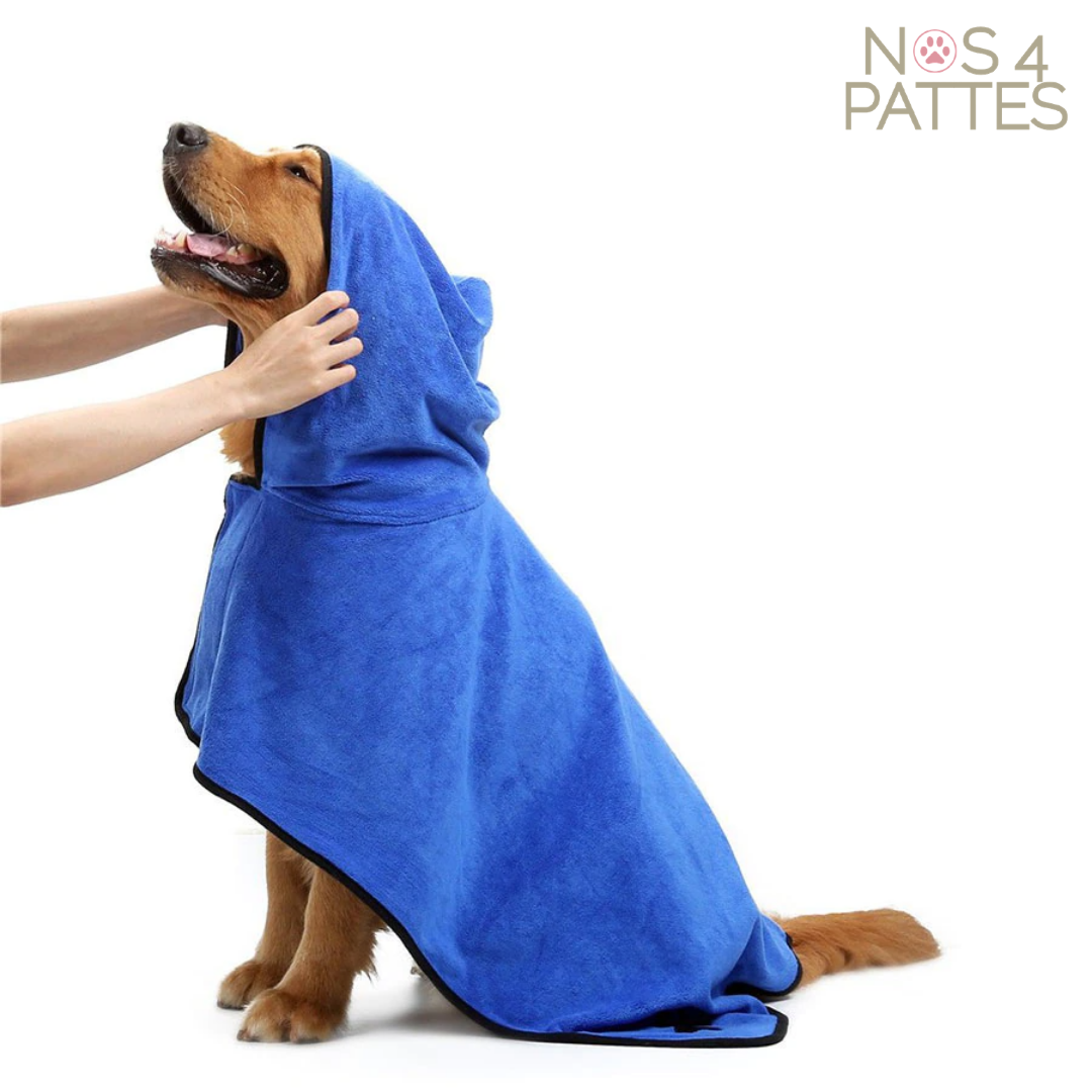 Serviette de bain pour chien - Serviette pour chien en microfibre