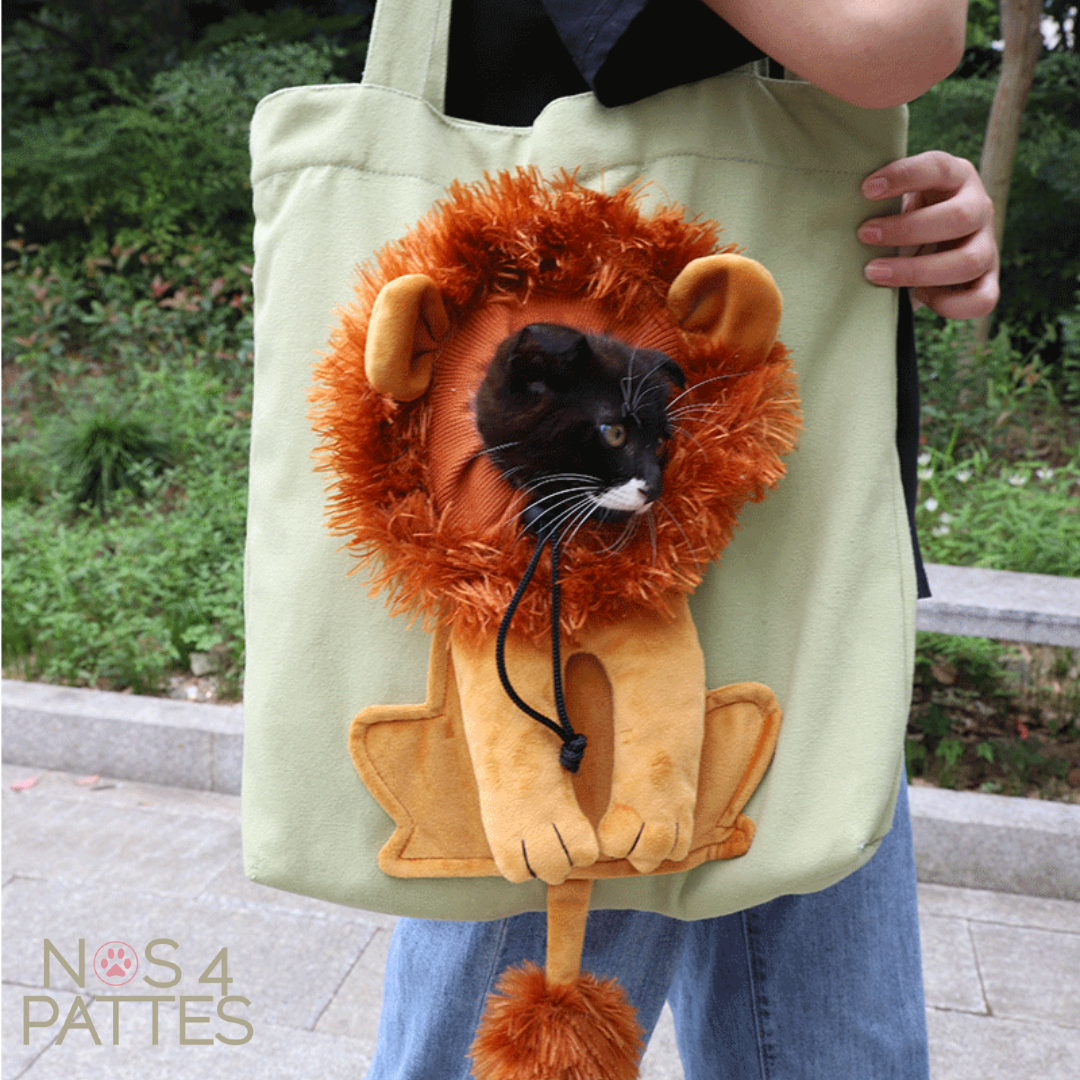 sac style lion pour chat