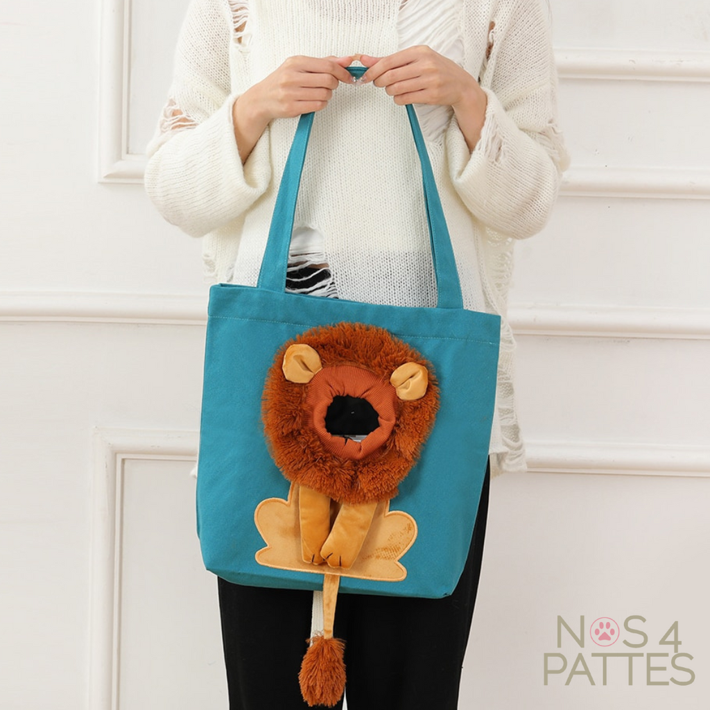 sac style lion pour chat